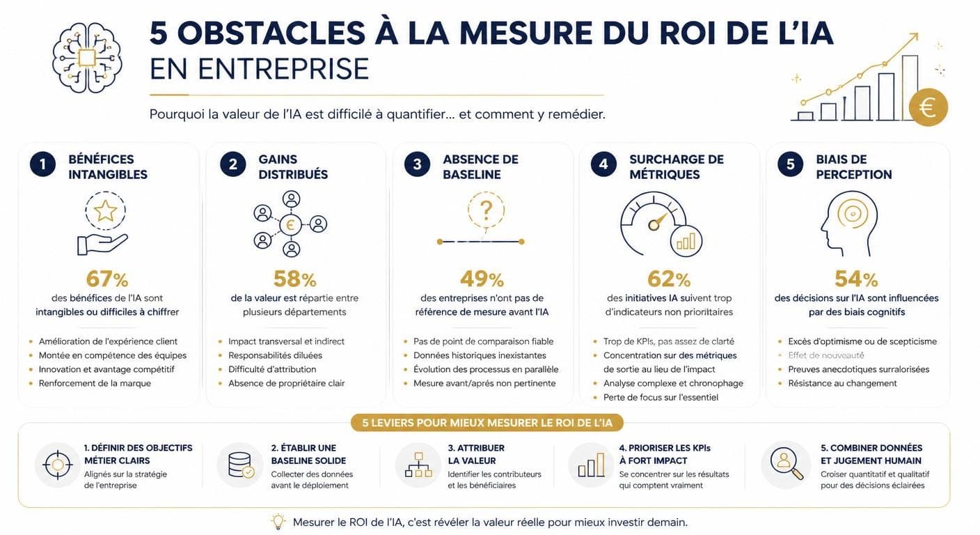 Les 5 obstacles à la mesure du ROI de l'IA en entreprise