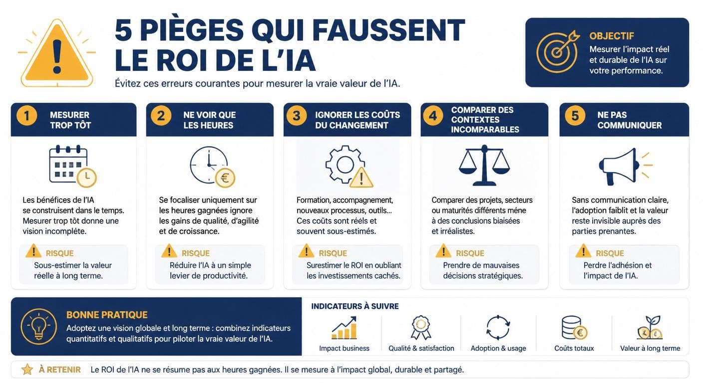 Les 5 pièges qui faussent le calcul du ROI de l'IA