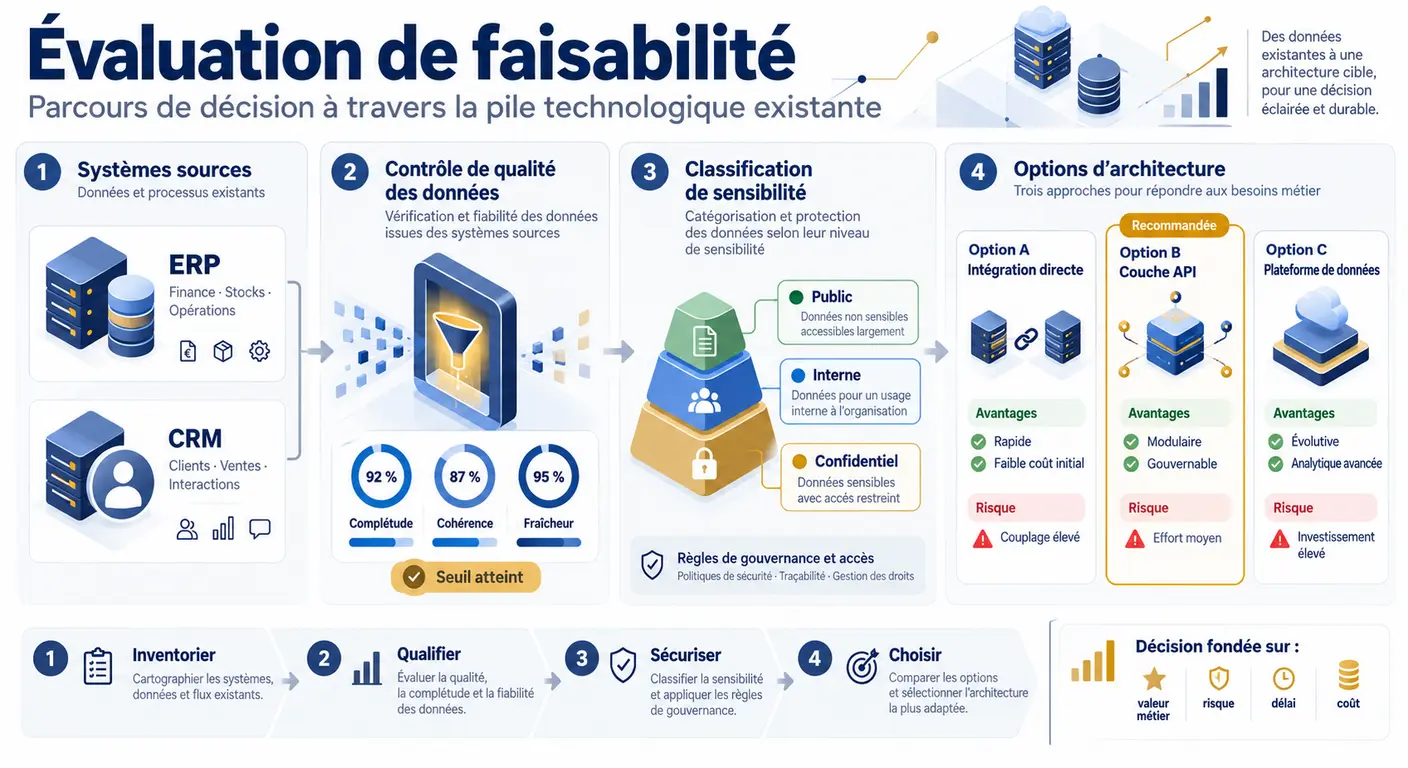 Parcours d'évaluation de faisabilité d'une automatisation sur un ERP et un CRM existants
